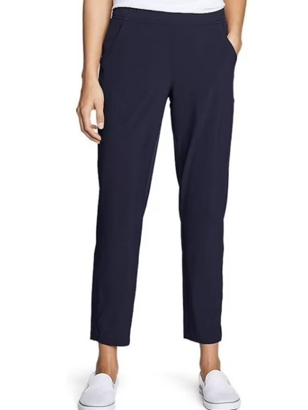 Eddie Bauer Navy Traveler Ankle Pull-On Pants Size XXL